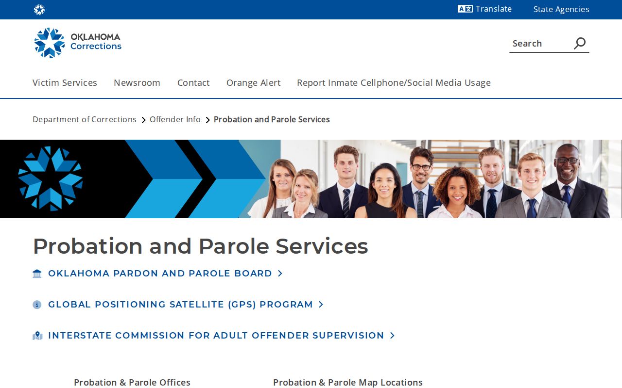 McClain County probation and parole office contact source